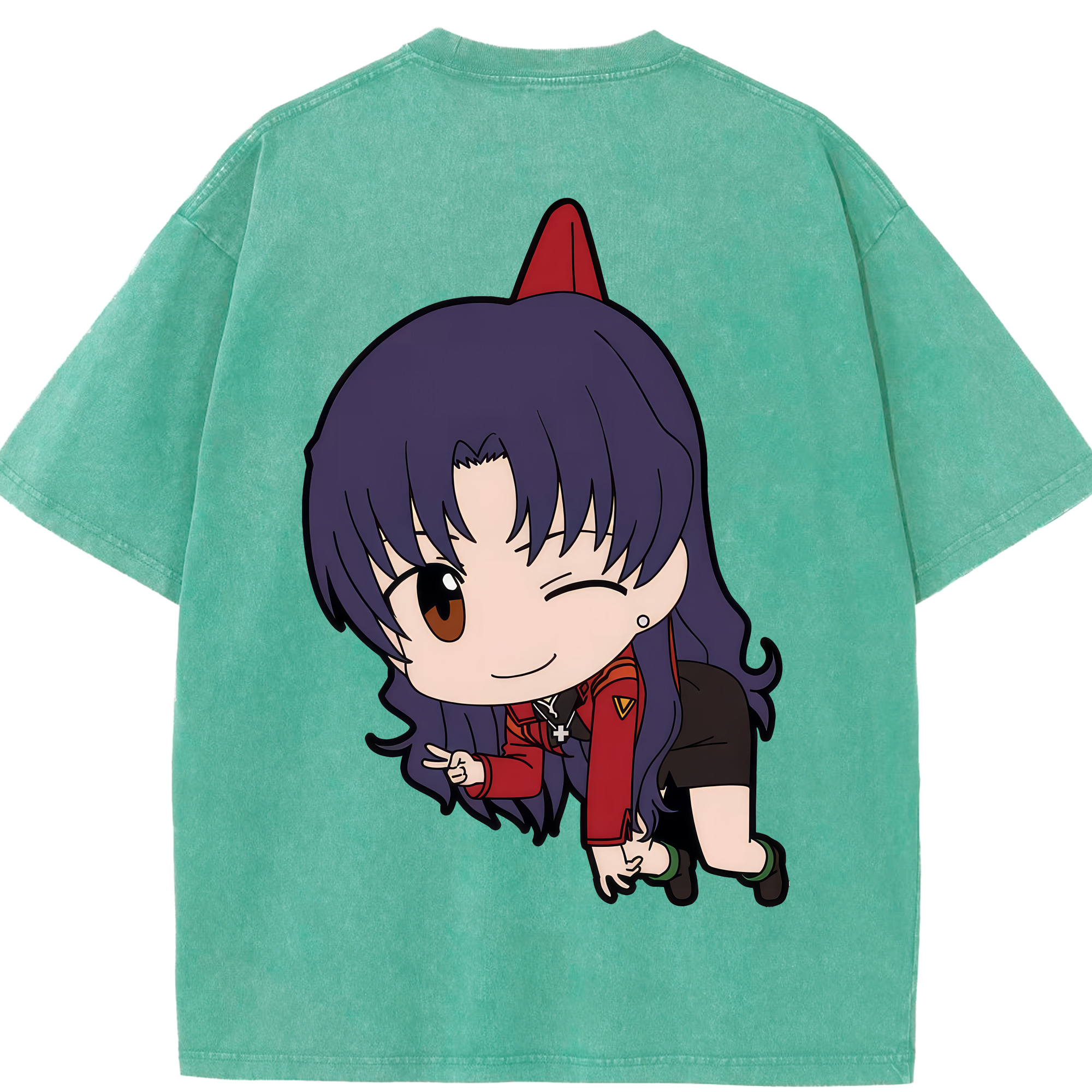 （画像用） EVA 新世紀エヴァンゲリオン 綿100% ヴィンテージ風 半袖Tシャツ（背面プリント）